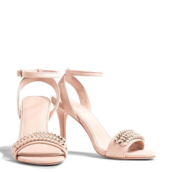Sandro Chainlink Leather Heels - Picture 1 of 15